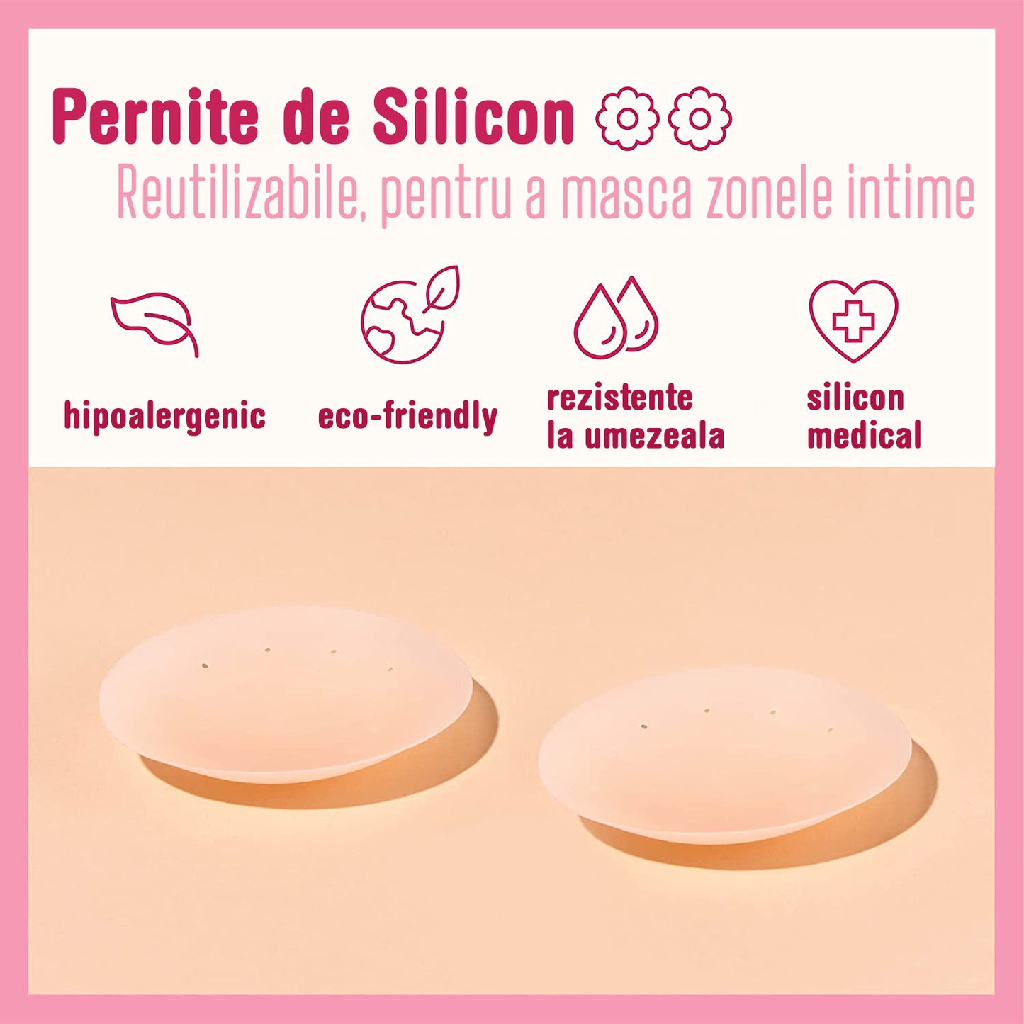Banda pentru sani 7.5cm x 5m cu plasturi din silicon, contine adeziv medical, hipoalergenic - SuzettaBeauty®