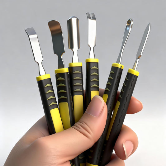 Set spatule metalice cu doua capete, pentru reparații de precizie - FIXORA™