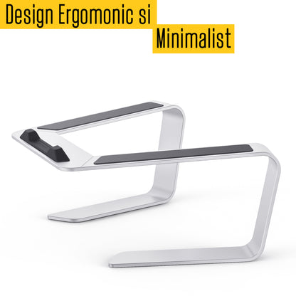 Stand Ergonomic pentru Laptop, din Aluminiu, compatibil cu 10-13.6 inch