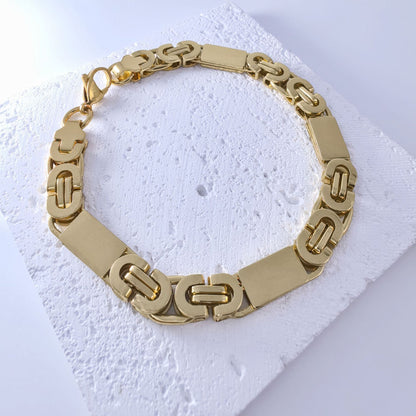 Bijuterie de lux , set colier si brățară masivă