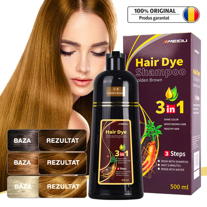 Sampon Premium pentru Colorarea Parului Alb cu Ghimbir si Ginseng, 500 ml