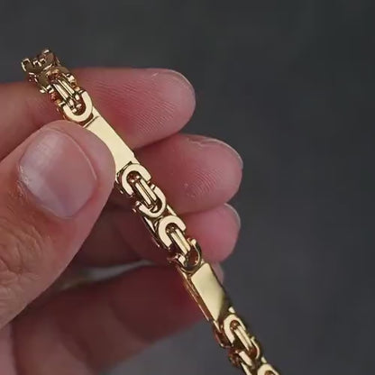 Bijuterie de lux , set colier si brățară masivă